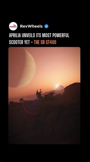 RevWheels on Instagram: "Aprilia SR GT400 First Look and top specifications: ✅ 399cc liquid cooled engine ✅ 35.4 hp and 37.6 Nm ✅ 5-inch Colour TFT Display More details coming soon ! [Aprilia, Adventure Scooter, Aprilia SR GT400] #eicma #eicma2025 #aprilia #apriliasr #apriliasrgt400 #adventurescooter #foryou #foryoupage #explore #reel #fypp #fypageシ゚"