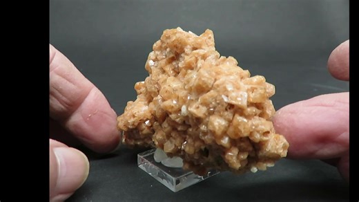 Gmelinite pseudomorph after chabazite with analcime from Pinnacle Island, Five Islands, Colchester County, Nova Scotia. A superior cabinet sized specimen of these well-known pseudomorphs collected by veteran Bay of Fundy collector Doug Wilson in 2009. Sold to us in 2010 and recently de-accessioned from our collection. 8.3 x 5.4 x 3.5 cm. $350CAD. Roughly $260USD Feb. 8, 26. Ex – Doug Wilson collecton. Ex – Rod & Helen Tyson collection. #gmelinite#novascotia#pinnacleisland#mineralcollector#zeolit