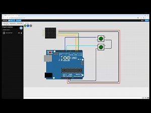 3 simple WOKWI projects with 8x8 LED matrix