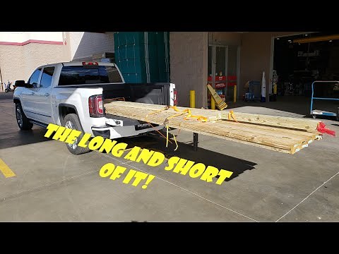 Review of Harbor Freight Truck Bed Extender / How to Load Long Lumber in a Short Truck Bed