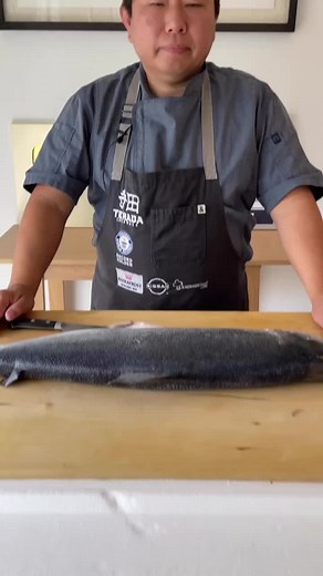 Filleting a Whole Bakkafrost Salmon for Sushi | ASMR Cooking Video | TikTok