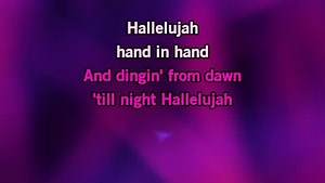 Karaoke Hallelujah - Milk & Honey - CDG, MP4, KFN - Karaoke Version