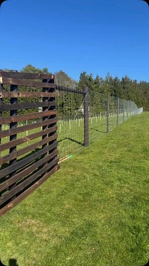 Here is lewis is putting the finishing touches to this deer net fencing we recently completed⚒️ He is hog ringing the rabbit net along the bottom of the fence which will help protect the trees within the fenced plantation from pests🐇 #fencing #fencingcontractor #gloucestershire #worcestershire #farm24 #fencingtools #agriculturalmachinery | Shaw Countryside Management Services