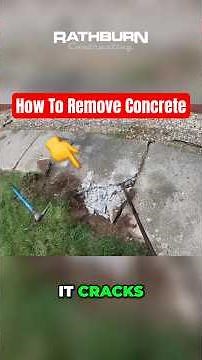 How to Break Concrete By Hand ! ⚒️👷🏼‍♂️ #rathburncontracting #concrete #diy #homeimprovement