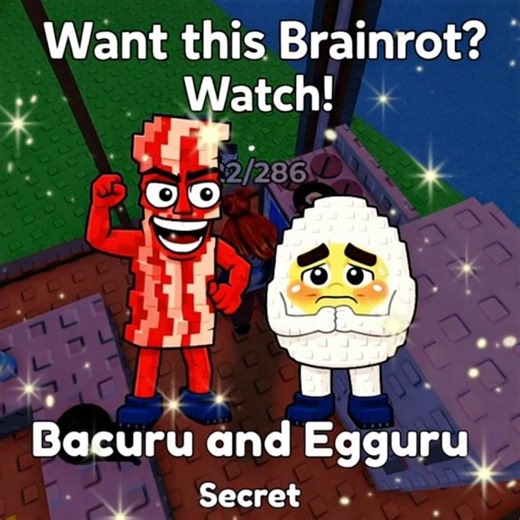 Secret Breakfast BACURU & EGGURU unlocked! 🍳🔥 #roblox #findthebrainrot #robloxshorts #brainrot