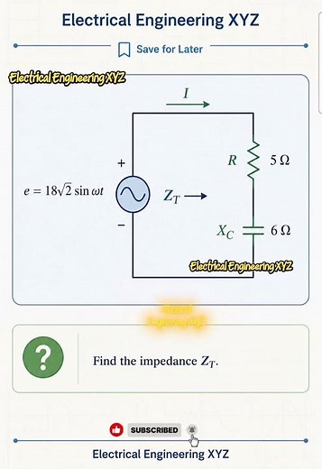 ⚡Find Total Impedance in 20 Seconds! RC Circuit Trick #482