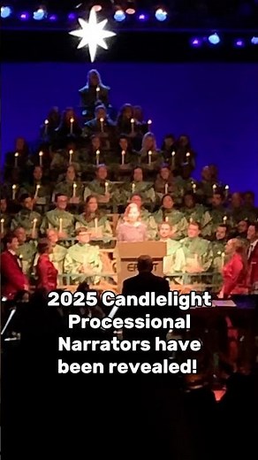 Disney just announced the celebrity narrator lineup for the 2025 EPCOT Candlelight Processional