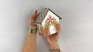 Have you tried any 3D paper projects yet? I have loved decorating with these gingerbread houses! | Makers Gonna Learn