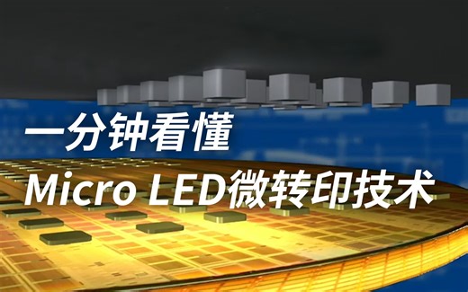 一分钟看懂Micro LED微转印技术