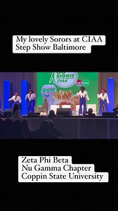 The CIAA Step Show Baltimore NuGamma Zetas Coppin State University #zeta #nugamma #hbcu #Ciaa2024 #CIAAWeekend #CIAA #mybmore #baltimore #zetaphibetasororityinc #stepshow | Consquilla Towanda Carey