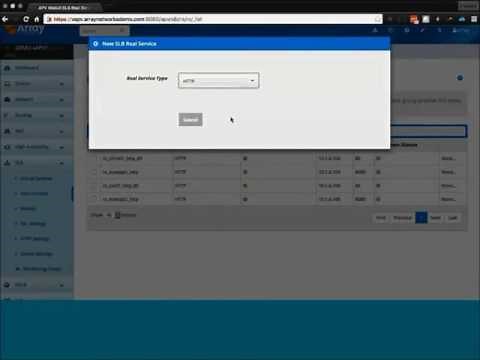 Array Networks Application Delivery Controller (ADC) Demo