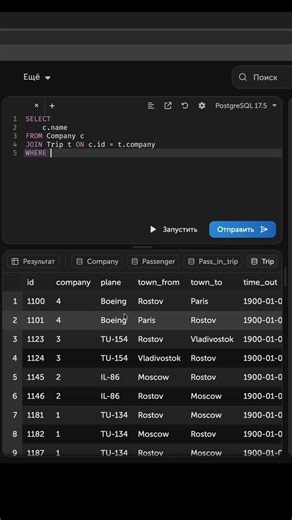 SQL #4: SELECT DISTINCT + JOIN #backend #postgres #programming #sql