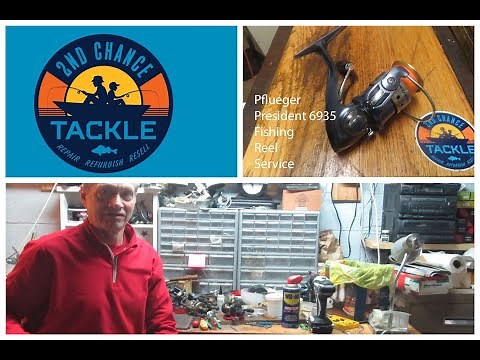 Pflueger President 6935 spin fishing reel how to take apart and service