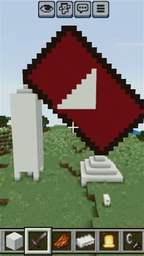 making youtube logo in Minecraft