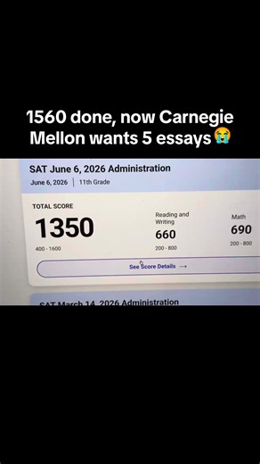 what my sat scores looked like, 1240 to 1560 #college