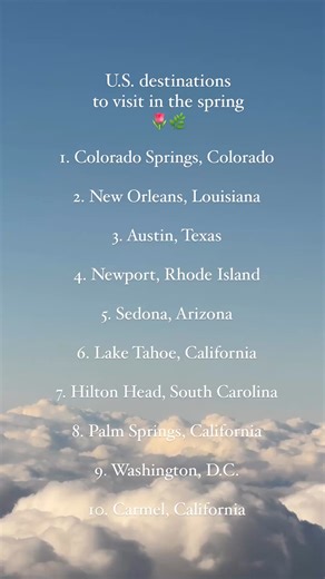 🌷 Spring Break is in session. Check the comments for why you should travel to one of these spots this spring! | The Everygirl