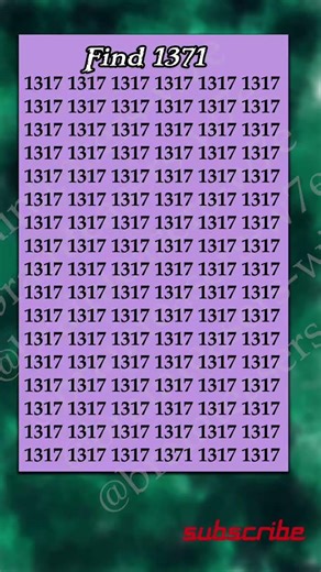 Solve for 1371 #testandlearn #facts #logicpuzzle #mathematicalpuzzle #mathpuzzle #brainteasersdaily