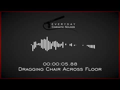 Dragging Chair Across Floor | HQ Sound Effects