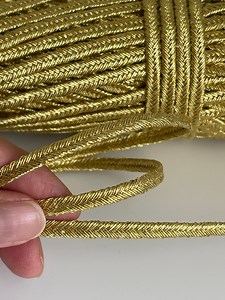 Gold Soutache Gold Soutache Cord Handmade Soutache 5 Mm Gold Cord Gold Soutache Cord - Etsy