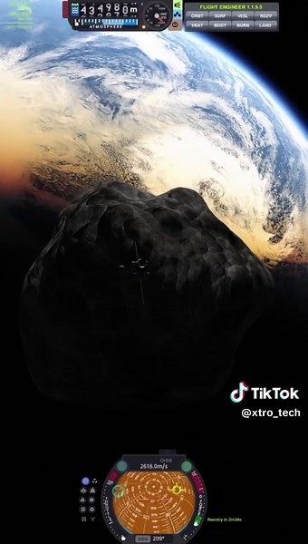 Asteroid Collision with Kerbin Full Video