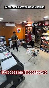 Embroidery Machine UV DTF Best Trending Printing Embroidery Machine New Startup Business