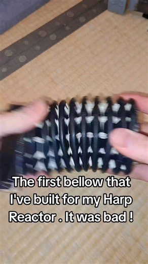 The first bellow that I've built for my Harp Reactor .#harmonica #accordion #concertina #instrument