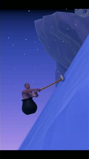 how to climb ice mountain 🏔️ in getting over it