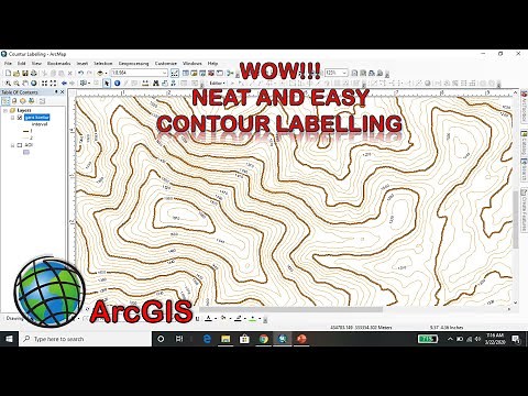 Membuat Garis Kontur dan Memberikan Label dengan Interval Tertentu|Contour Lines Labelling In ArcGIS
