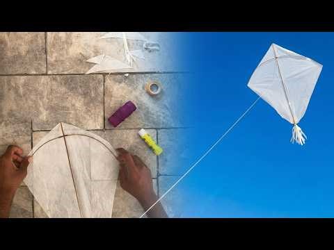 DIY Plastic Bag Kite Tutorial | How to Make a Kite at Home that Flies High! | Polythene bag Kite