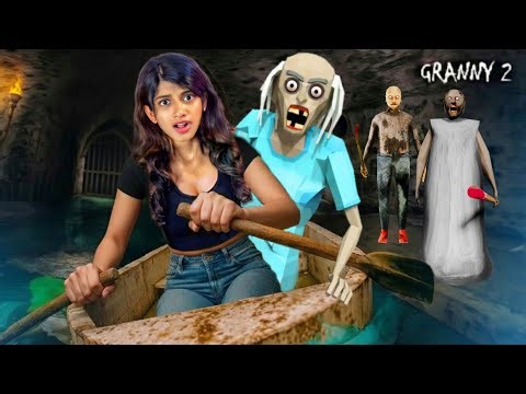 Playing as Mad Granny in Granny 2 Boat Escape