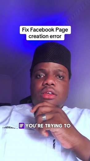 Fix Facebook Page Creation Error Easily