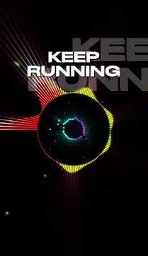 Keep Running Remix Lyric Visualizer