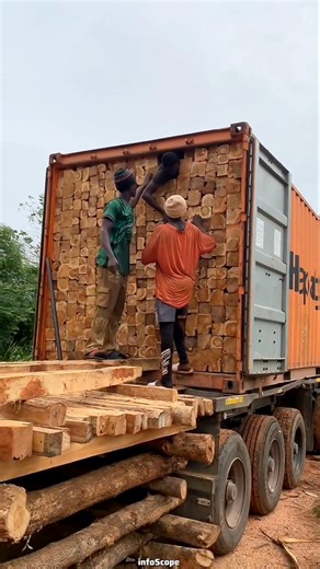 why people work inside containers in Ghana
