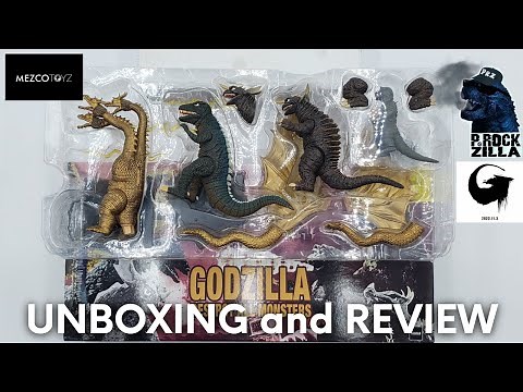 MEZCO TOYZ Destroy All Monsters 5 Points XL Round 2 Deluxe Boxed Set | Godzilla | Unboxing & Review