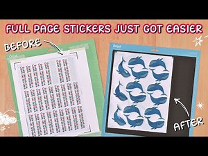 UPDATED: Make a FULL Page of Stickers on Cricut 🤯 | No Tabloid Paper Needed