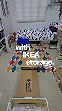 part 1: build an IKEA billy bookcase (with door + extension) with me ☺️ #ikea #unboxing #diy #vlog