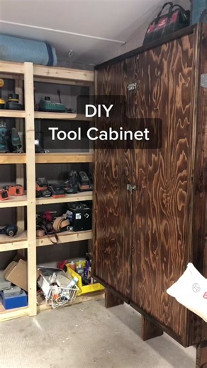 DIY tool storage cab #woodshop #woodwork #renovation #remodel #organization #hustle #tools #hammeredhalo #buildit #diy #diyworkshop