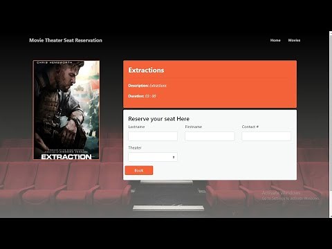 Movies Seat Reservation System in PHP MySQL With Source code Project