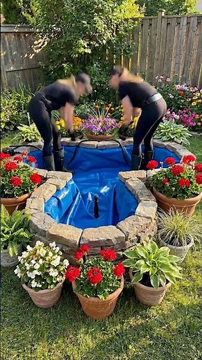 DIY Tire to Stone Garden Fountain Build