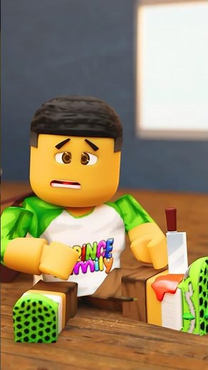 FAKE LEG PRANK ON PARENTS #roblox #shorts | The Prince Family Clubhouse