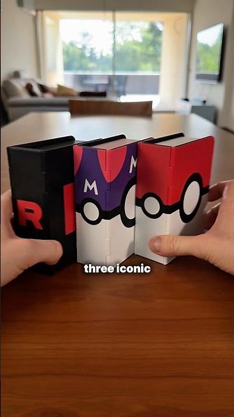 Poke Book, Master Book or Rocket Book?📚 #3dprint #3dprinting #3dprinted #pokemon #pokemoncards