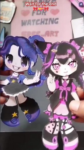 💞 No wire ✨ DIY Kuromi Paper Doll Makeover ! ✂️ #shorts #wasu_art #paperdoll #diy