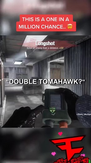 DOUBLE TOMAHAWK? 🤯 #cod #blackops #gaming #bo1 #callofduty #nostalgia #crossmap #faze #fazeclan