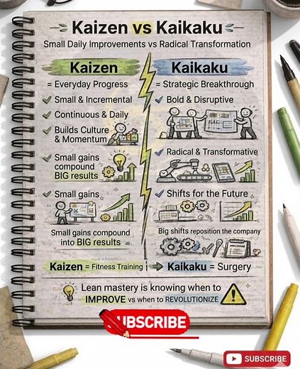 difference between Kaizen & Kaikaku #bpointerviewtutorial #sixsigma #kaizen