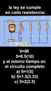 Ohm's law in a circuit with 4 resistors in parallel