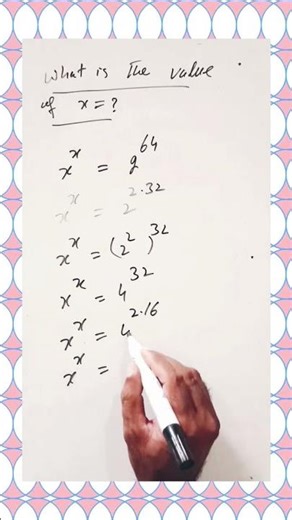 Math Olympiad|Nice algebra|Exponential equation|Value of x.