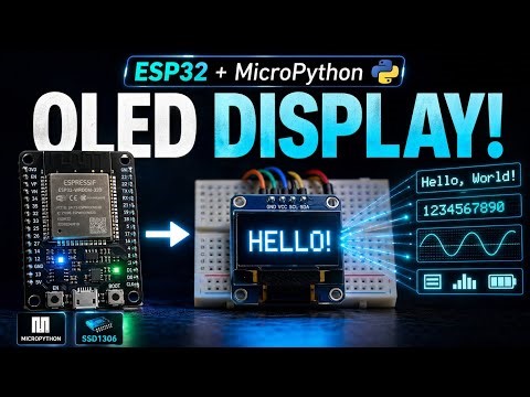 How to Use SSD1306 OLED Display with ESP32 Using MicroPython