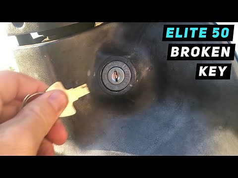 Honda Elite / Tact 50 - Broken Key! How To Replace Key Switch / Lock Set | Mitch's Scooter Stuff