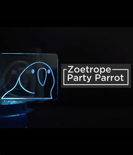 Build a zoetrope inspired visual art display with #3Dprinted parts and #Adafruit CRICKIT Guide https://learn.adafruit.com/party-parrot-zoetrope https://youtu.be/d-6ozC3vktw