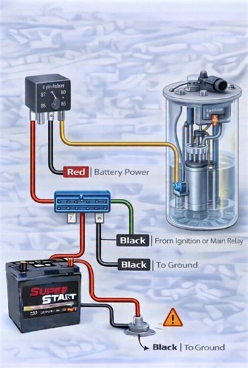 Torque craft on Instagram: "Fuel Pump Relay Wiring #Torquecraft #fblifestyle #ForEducationalPurposesOnly"